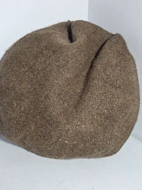 Vintage Pakol Hat Handmade Wool Pashtun Afghan Chitrali Cap Brown Made in Pakist